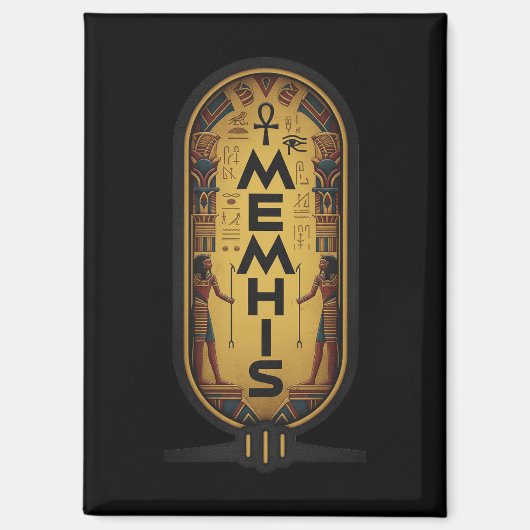 Memphis, Tennessee - Oud-Egyptisch eerbetoon Magneet (Voorkant)