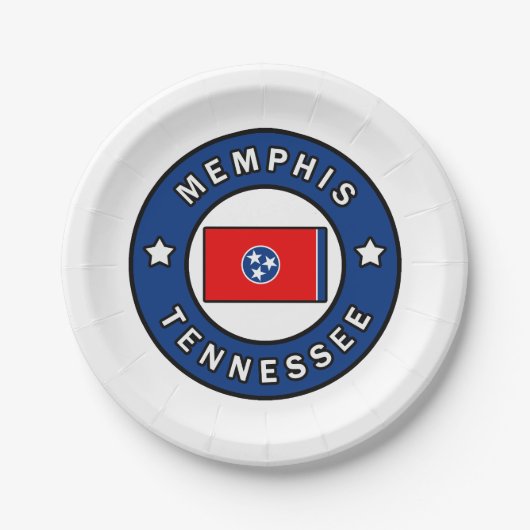 Memphis Tennessee Papieren Bordje (Voorkant)