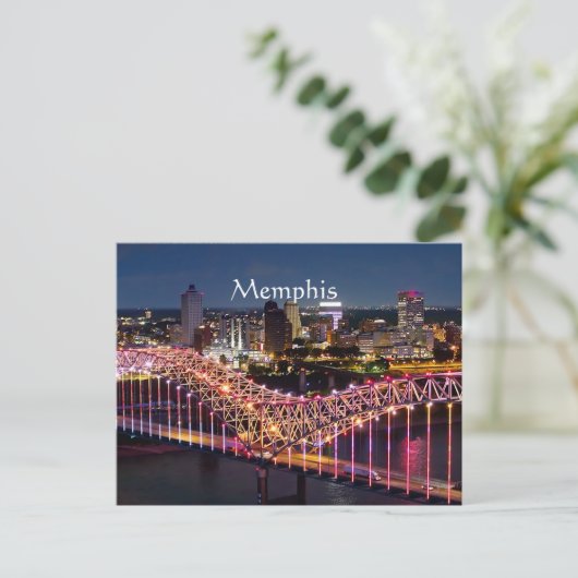 Memphis, Tennessee Personalized Feestdagenkaart (Staand voorkant)