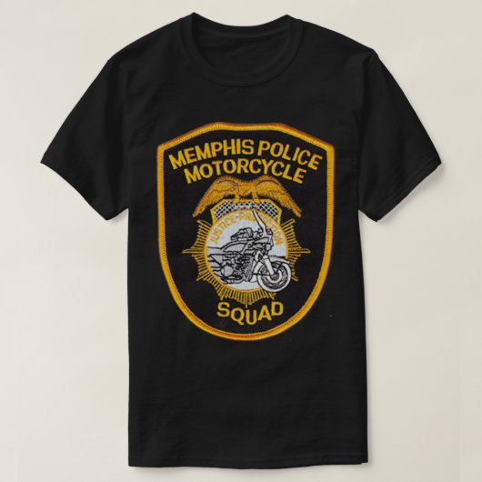 Memphis Tennessee Police Motorcycle Unit T-shirt (Design voorkant)