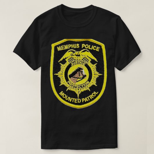 Memphis Tennessee Politie gemonteerd Patrol T-shirt (Design voorkant)