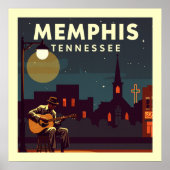 Memphis Tennessee Poster (Voorkant)
