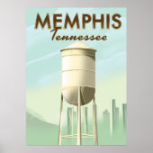 Memphis Tennessee poster van vintage (Voorkant)
