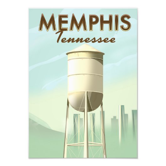Memphis Tennessee poster van vintage (Voorkant)