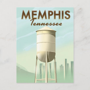 Memphis Tennessee poster van vintage Briefkaart