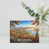 Memphis Tennessee Reizen Briefkaart (Staand voorkant)