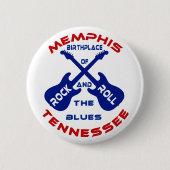 Memphis, Tennessee Ronde Button 5,7 Cm (Voorkant)