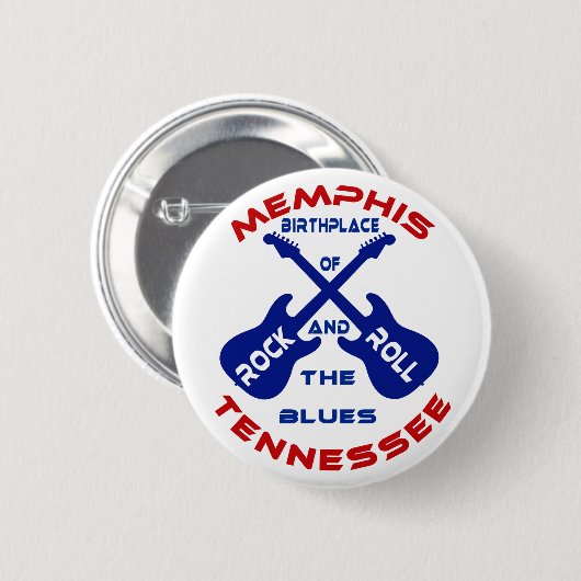 Memphis, Tennessee Ronde Button 5,7 Cm (Voorkant /achterkant)
