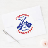 Memphis, Tennessee Ronde Sticker (Envelop)