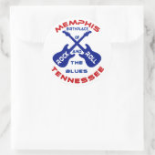 Memphis, Tennessee Ronde Sticker (Tas)
