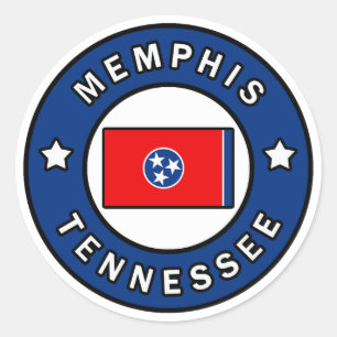 Memphis Tennessee Ronde Sticker