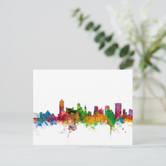 Memphis Tennessee Skyline Briefkaart (Staand voorkant)