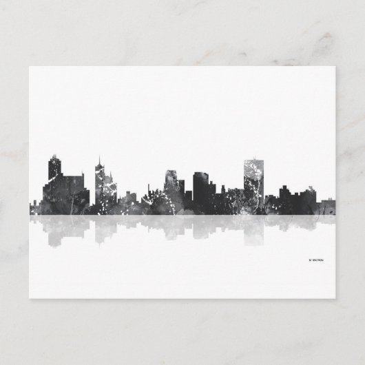 MEMPHIS, TENNESSEE SKYLINE BRIEFKAART (Voorkant)