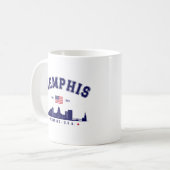 "Memphis Tennessee – Skyline City Koffiemok (Voorkant links)