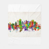 Memphis Tennessee Skyline Fleece Deken (Voorkant)