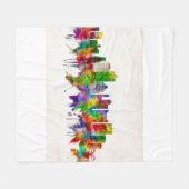 Memphis Tennessee Skyline Fleece Deken (Voorkant (Horizontaal))