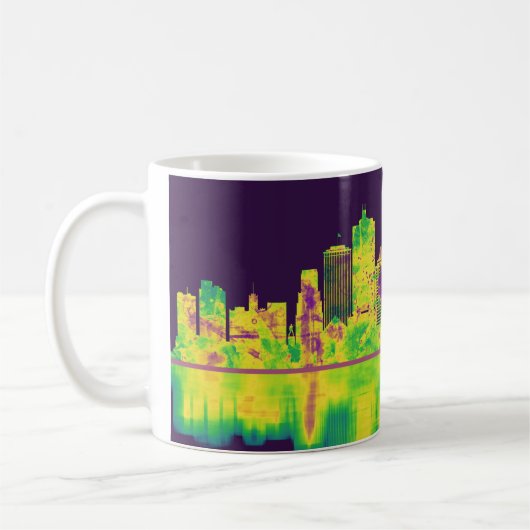 Memphis Tennessee Skyline Koffiemok (Links)