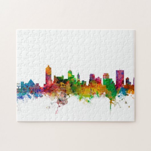 Memphis Tennessee Skyline Legpuzzel (Horizontaal)