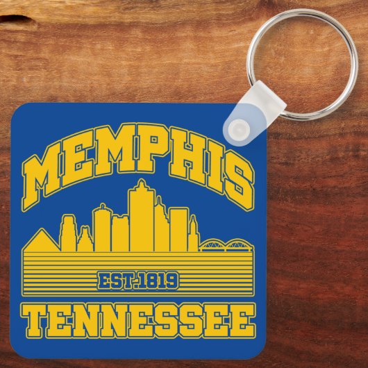 Memphis, Tennessee Sleutelhanger (Achterkant)