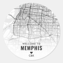 Memphis, Tennessee Stadsplattegrond | Bruiloft Wel