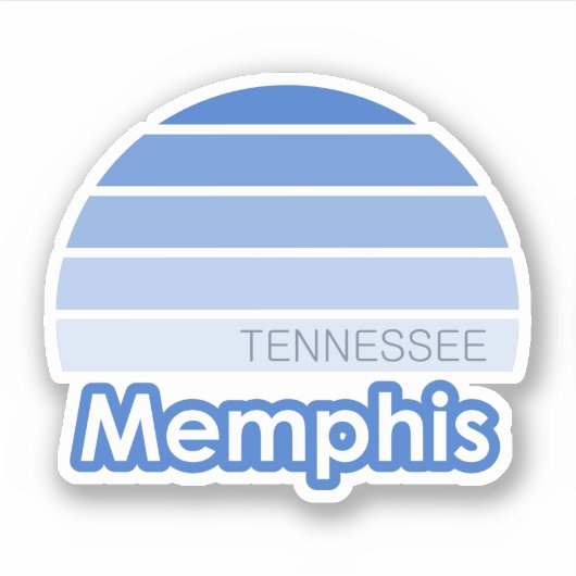 Memphis Tennessee Sticker (Voorkant)