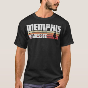 Memphis Tennessee TN Gift Retro Stijl 70 s T-shirt