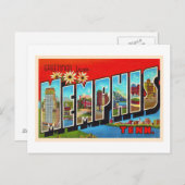 Memphis Tennessee TN groot Briefkaart (Voorkant / Achterkant)