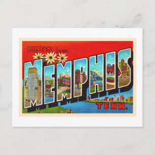 Memphis Tennessee TN  groot Briefkaart