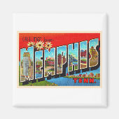 Memphis Tennessee TN  groot Briefkaart Magneet (Voorkant)