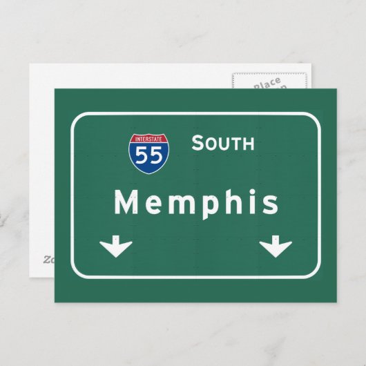 Memphis Tennessee tn Interstate Highway Freeway : Briefkaart (Voorkant / Achterkant)