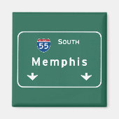 Memphis Tennessee tn Interstate Highway Freeway : Magneet (Voorkant)