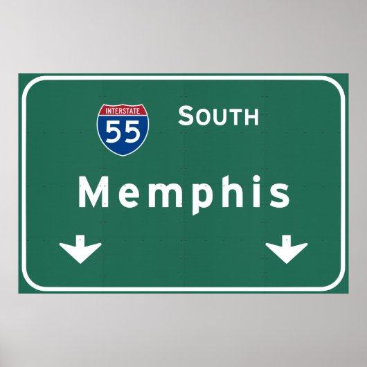 Memphis Tennessee tn Interstate Highway Freeway : Poster (Voorkant)