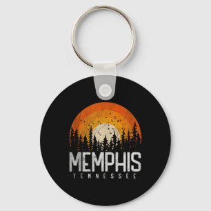Memphis Tennessee Tn T-shirt Retro Stijl Vintage 7 Sleutelhanger