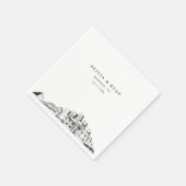 Memphis Tennessee Trouwpapier Cocktail servet (Hoek)