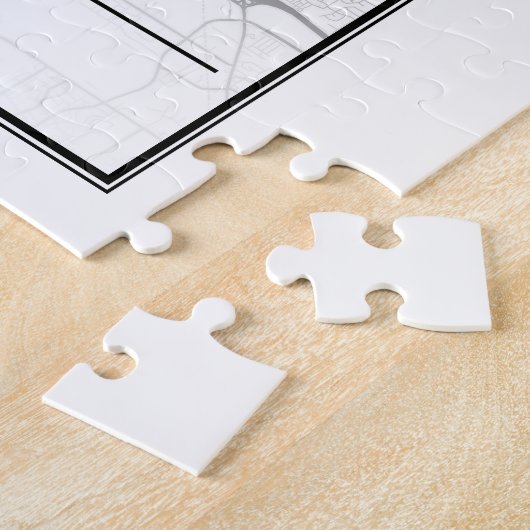 Memphis Tennessee USA Cities Travel City Map Legpuzzel (Zijkant)