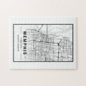 Memphis Tennessee USA Cities Travel City Map Legpuzzel (Horizontaal)