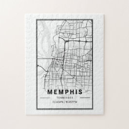 Memphis Tennessee USA Cities Travel City Map Legpuzzel