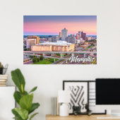 Memphis, Tennessee, Verenigde Staten Poster (Thuiskantoor)