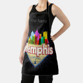 Memphis Tennessee Verenigde Staten Retro Skyline Schort (Insitu)