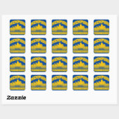 Memphis, Tennessee Vierkante Sticker (Vel)