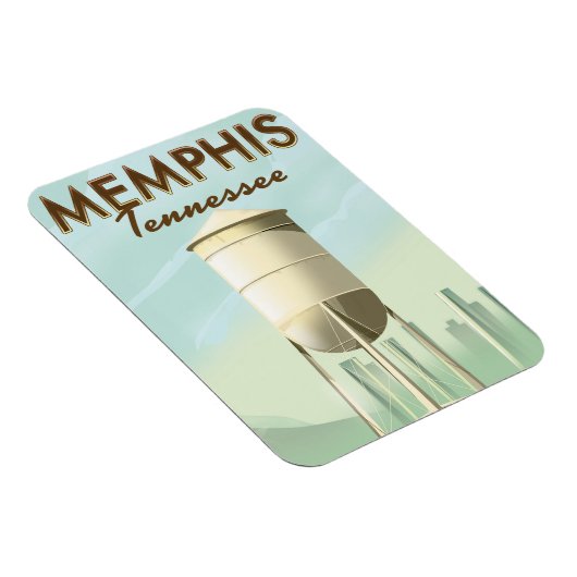 Memphis Tennessee vintage reisposter Magneet (Rechterzijde)