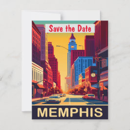 Memphis Tennessee Weg Paarse Trouw Uitnodiging