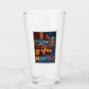 Memphis, TN   Beale Street Neon Glas