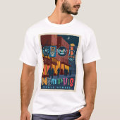 Memphis, TN | Beale Street Neon T-shirt (Voorkant)