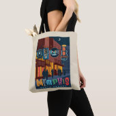 Memphis, TN | Beale Street Neon Tote Bag (Dichtbij)