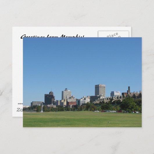 Memphis TN Briefkaart (Voorkant / Achterkant)