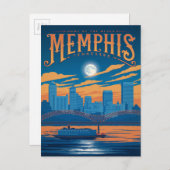Memphis, TN Briefkaart (Voorkant / Achterkant)