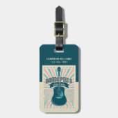 Memphis, TN: Gitaarserie | rock-'n-roll Bagagelabel (Voorkant verticaal)