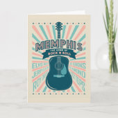 Memphis, TN: Gitaarserie | rock-'n-roll Kaart (Voorkant)