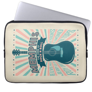 Memphis, TN: Gitaarserie   rock-'n-roll Laptop Sleeve
